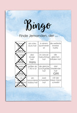 50 Bingokarten Hochzeit, Hochzeitsbingo Spiel