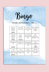 50 Bingokarten Hochzeit, Hochzeitsbingo Spiel