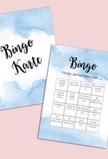 50 Bingokarten Hochzeit, Hochzeitsbingo Spiel