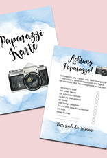 50 Fotokarten Aquarell Blau