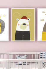 Kunstdruck 3er Set Poster Tiere