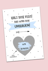 3 x Rubbelkarten "Überraschung" bunt inkl. 3 Umschläge