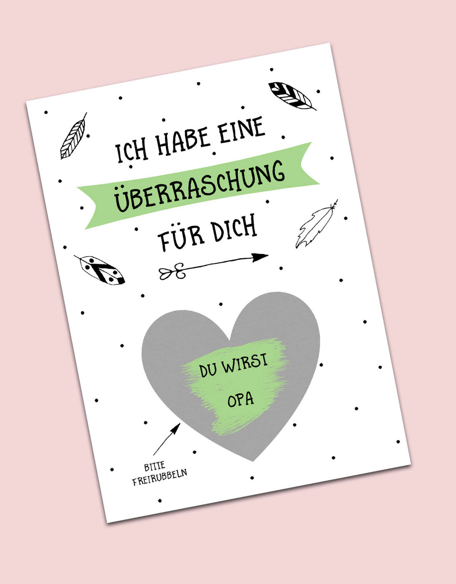 3 x Rubbelkarten "Überraschung" bunt inkl. 3 Umschläge