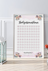 Hochzeitscountdown DIN A3 BOHO Hochzeit Hochzeitsplanung Geschenk Verlobung Hochzeitsvorbereitung