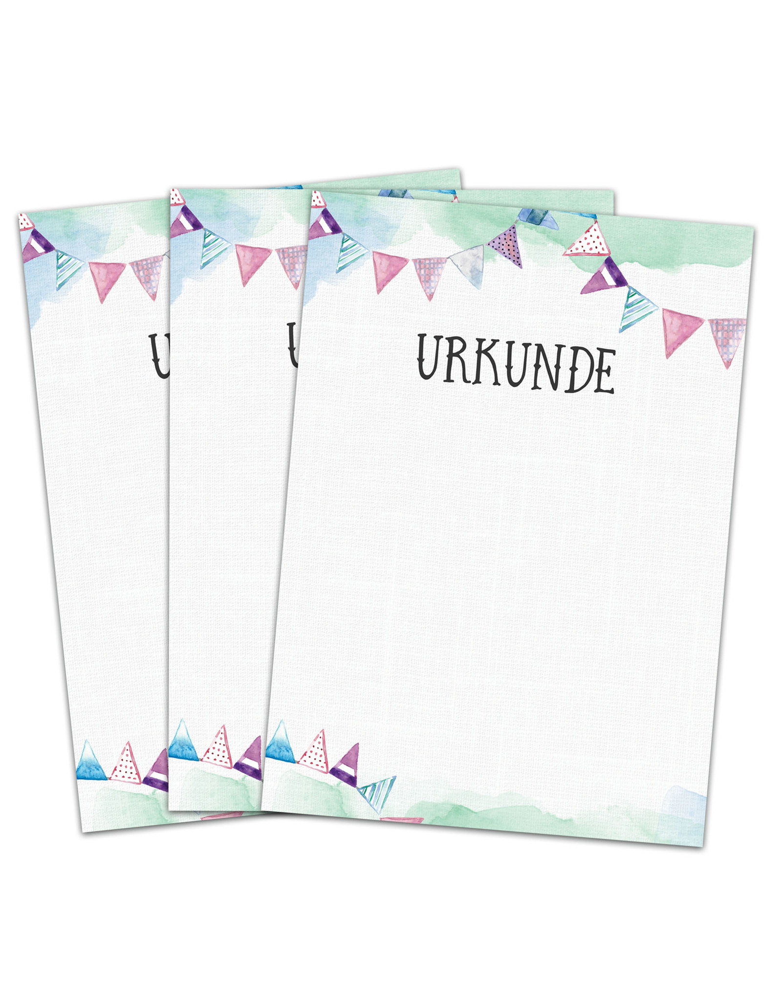 15 Urkunden für Kinder, Blanko Urkunden DIN A4