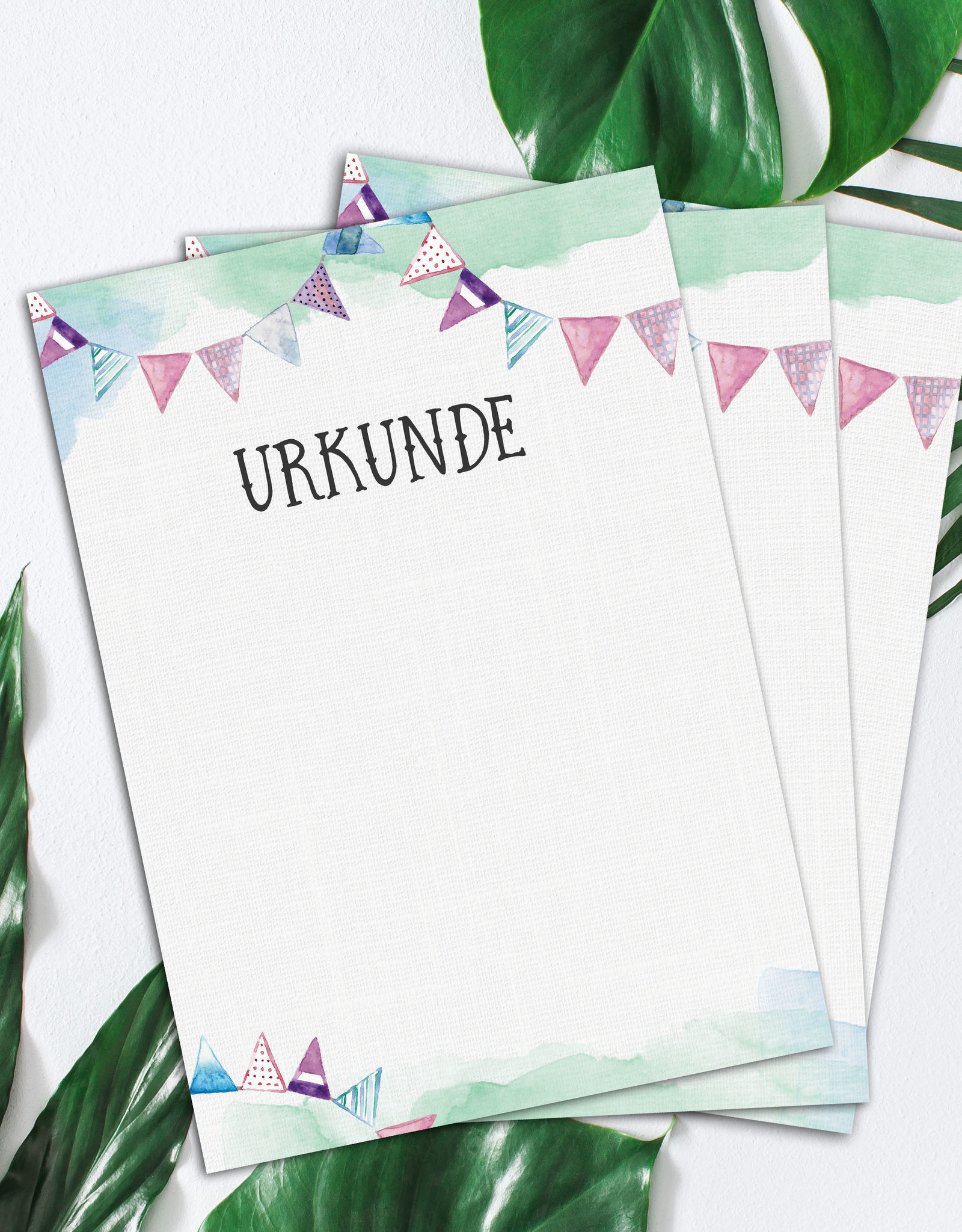 15 Urkunden für Kinder, Blanko Urkunden DIN A4