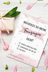 Postkarte Möchtest Du meine Trauzeugin sein? inkl. Umschlag zum Ankreuzen Karte Trauzeugin Geschenk Trauzeugin