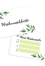 50 Musikwunschkarten für Hochzeit oder Geburtstag