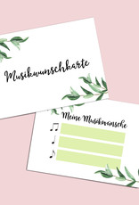50 Musikwunschkarten für Hochzeit oder Geburtstag