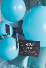 Ballonflugkarten Einschulung, Schulanfang Spiele, Ballonkarten Einschulung, Einschulung Deko, Schulanfang Mitgebsel