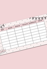 5 x Stundenplan für Federmäppchen PRINZESSIN