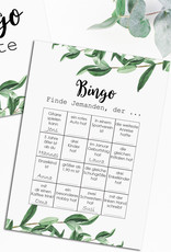 50 Bingokarten Hochzeit, Hochzeitsbingo Spiel