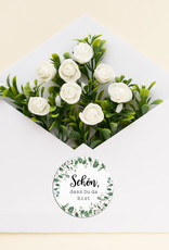 50 Sticker "Schön, dass Du da bist!" EUCALYPTUS Hochzeit