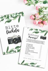 50 Fotokarten Hochzeit "Eucalyptus"