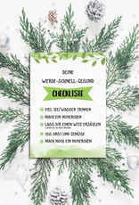 Postkarte Gute Besserung Checkliste zum Ankreuzen Genesungskarte