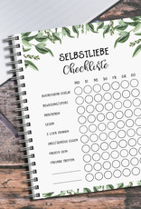 Selfcare Chickliste To Do Block Selbstliebe Selbstfürsorge Tagesplaner Wochenplaner