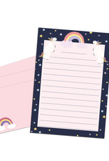 Briefpapier Set Einhorn DIN A5 Briefpapier Kinder inkl. Umschläge