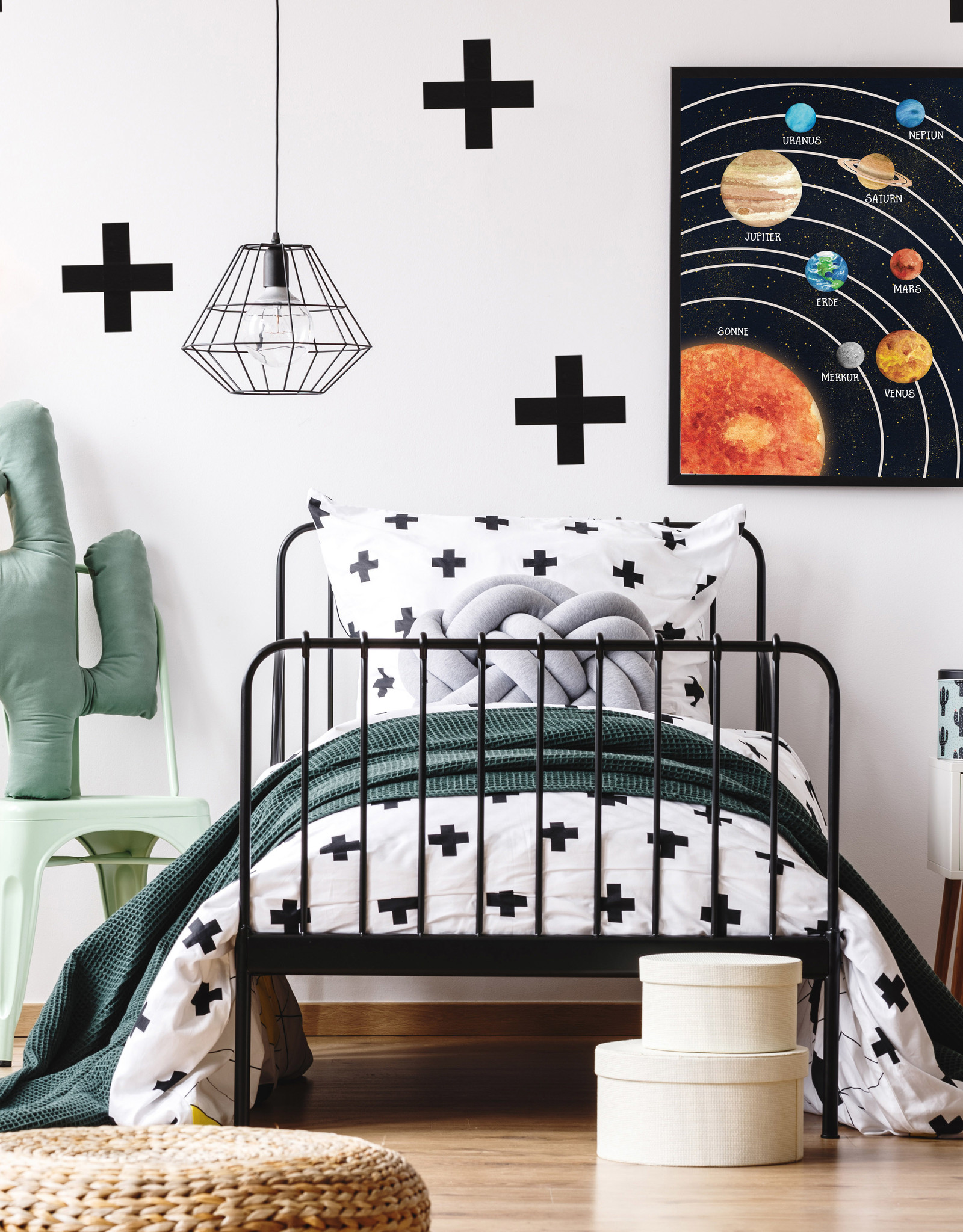 Sonnensystem Poster Kinder Lernposter Grundschule