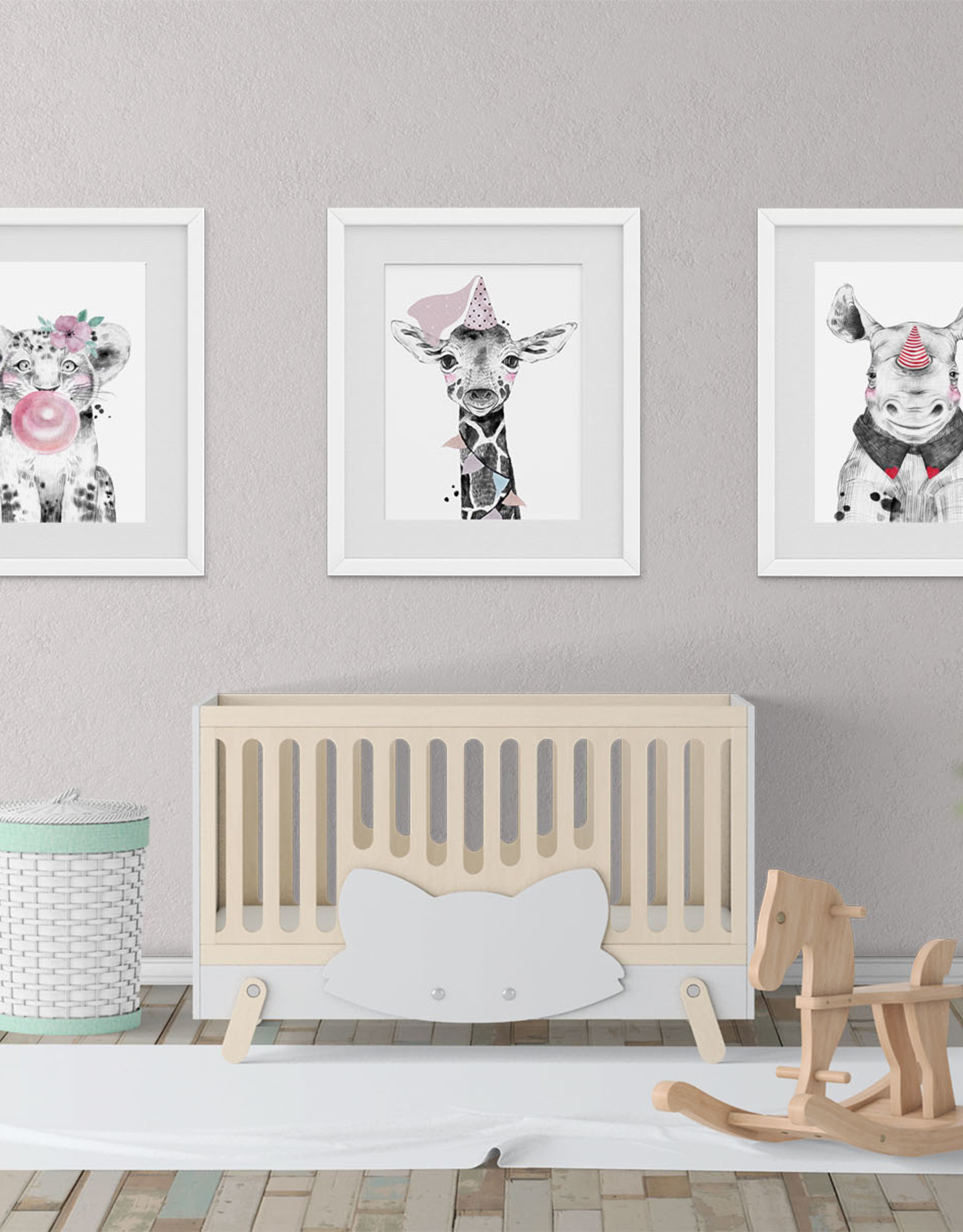 Wandbilder 3er Set Tierbabys Poster