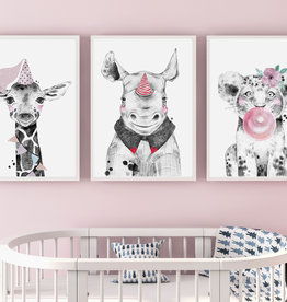 Wandbilder 3er Set Tierbabys Poster