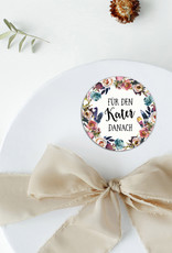 50 Sticker "Kür den Kater danach" BOHO Hochzeit Gastgeschenk Aufkleber Hangover Kit