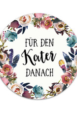 50 Sticker "Kür den Kater danach" BOHO Hochzeit Gastgeschenk Aufkleber Hangover Kit