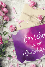 Postkarte Spruch "Wunschkonzert" Motivationskarte