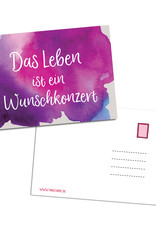 Postkarte Spruch "Wunschkonzert" Motivationskarte