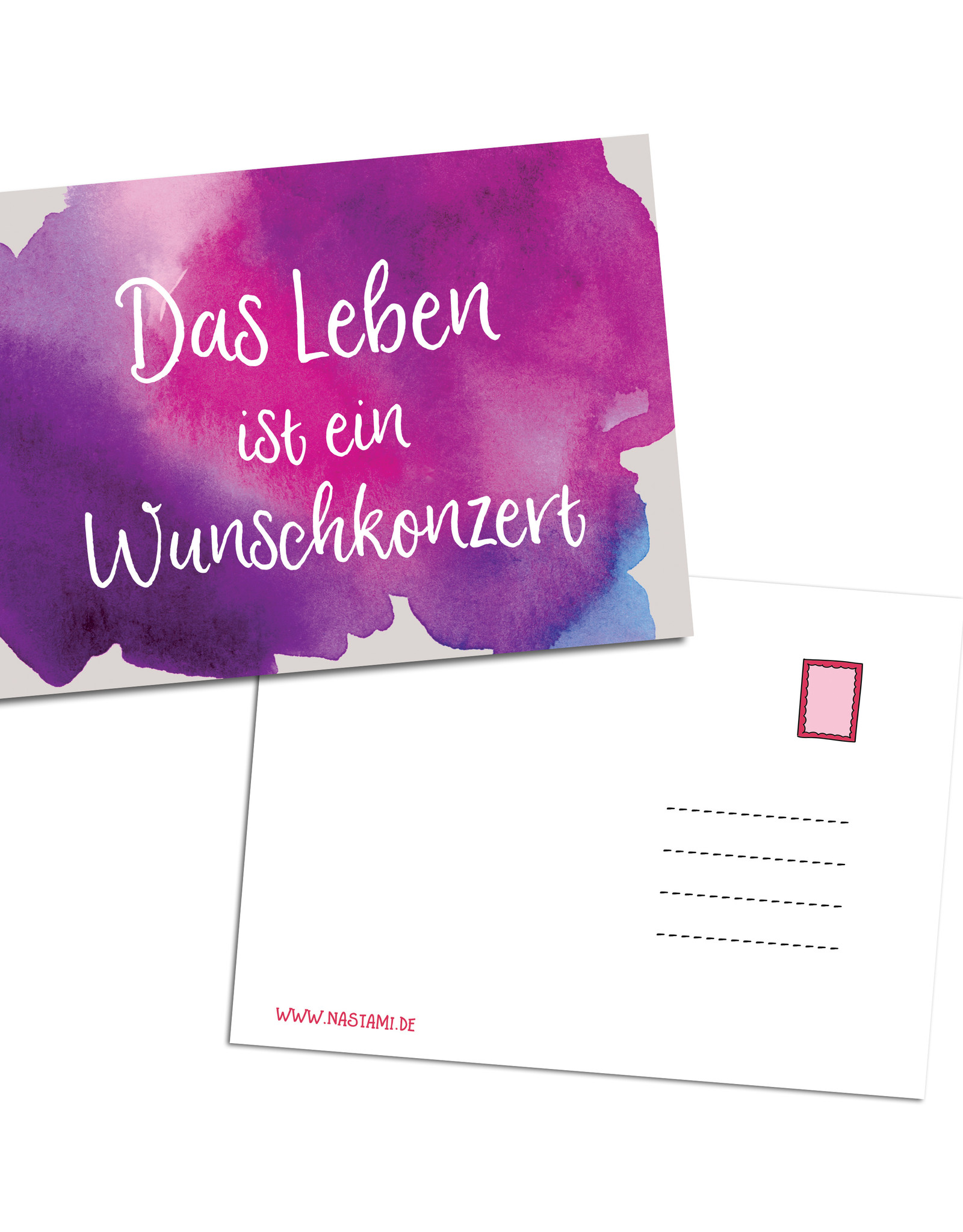 Postkarte Geburtstag Blumen Aquarell Nastami.de