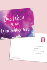 Postkarte Spruch "Wunschkonzert" Motivationskarte