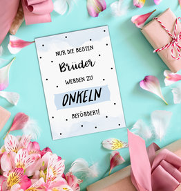 Postkarte Du wirst Onkel