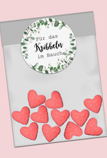 50 Sticker "Für das Kribbeln im Bauch!"EUCALYPTUS rund