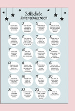Selbstliebe Adventskalender DIN A3 Weihnachtskalender Achtsamkeit mit 24 Übungen