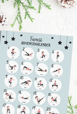 Fitness Adventskalender zum Rubbeln DIN A3