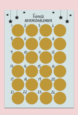 Fitness Adventskalender zum Rubbeln DIN A3