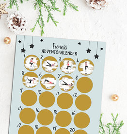 Fitness Adventskalender zum Rubbeln DIN A3