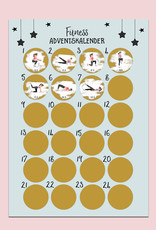 Fitness Adventskalender zum Rubbeln DIN A3