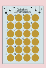 Selbstliebe Adventskalender zum Rubbeln DIN A3 Weihnachtskalender Achtsamkeit mit 24 Übungen