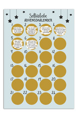 Selbstliebe Adventskalender zum Rubbeln DIN A3 Weihnachtskalender Achtsamkeit mit 24 Übungen