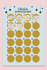 Selbstliebe Adventskalender zum Rubbeln DIN A3 Weihnachtskalender Achtsamkeit mit 24 Übungen