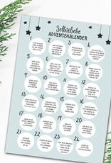 Selbstliebe Adventskalender zum Rubbeln DIN A3 Weihnachtskalender Achtsamkeit mit 24 Übungen