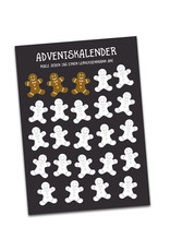 Adventskalender Postkarten 4er Set Adventskalender für Erwachsene