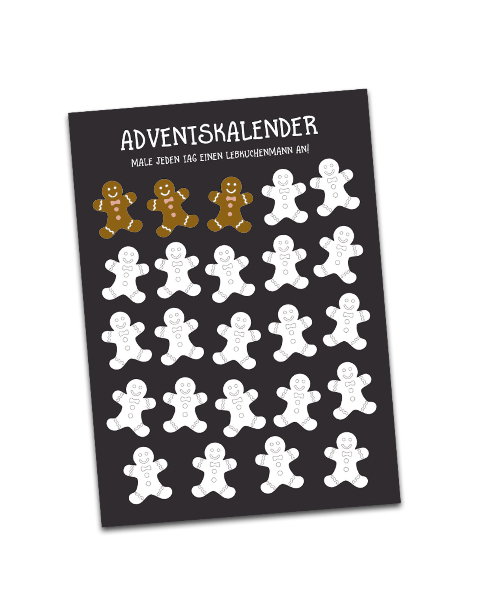 Adventskalender Postkarten 4er Set Adventskalender für Erwachsene