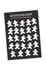 Adventskalender Postkarten 4er Set Adventskalender für Erwachsene