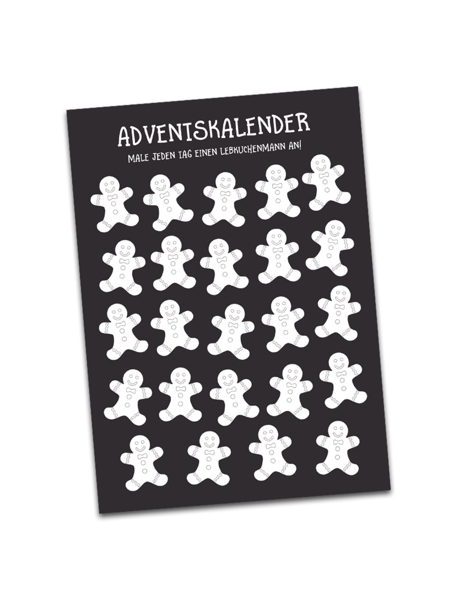 Adventskalender Postkarten 4er Set Adventskalender für Erwachsene