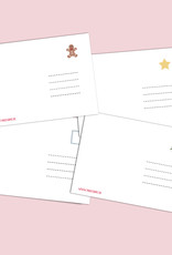 Adventskalender Postkarten 4er Set Adventskalender für Erwachsene