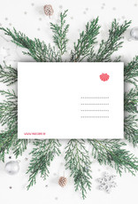 Weihnachtskarte "Kraken", Postkarte Weihnachten