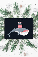 Weihnachtskarte "Wal", Postkarte Weihnachten