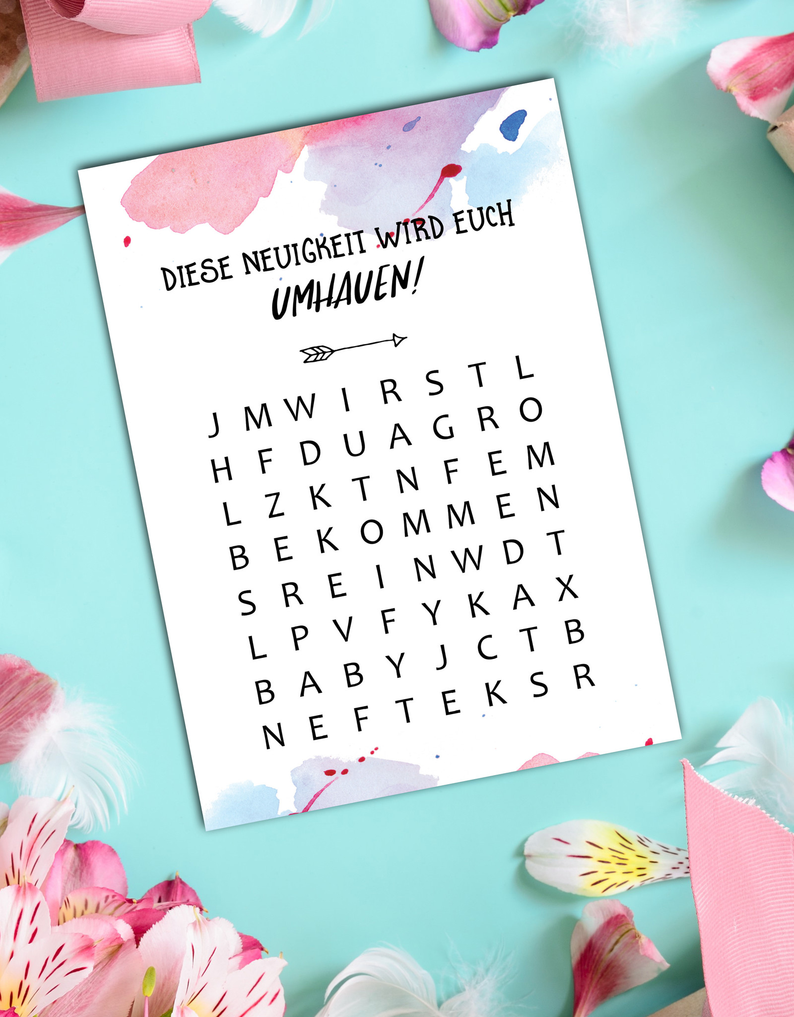 36++ 2 schwangerschaft verkuenden sprueche , Postkarte Geburt Baby&quot; Nastami.de