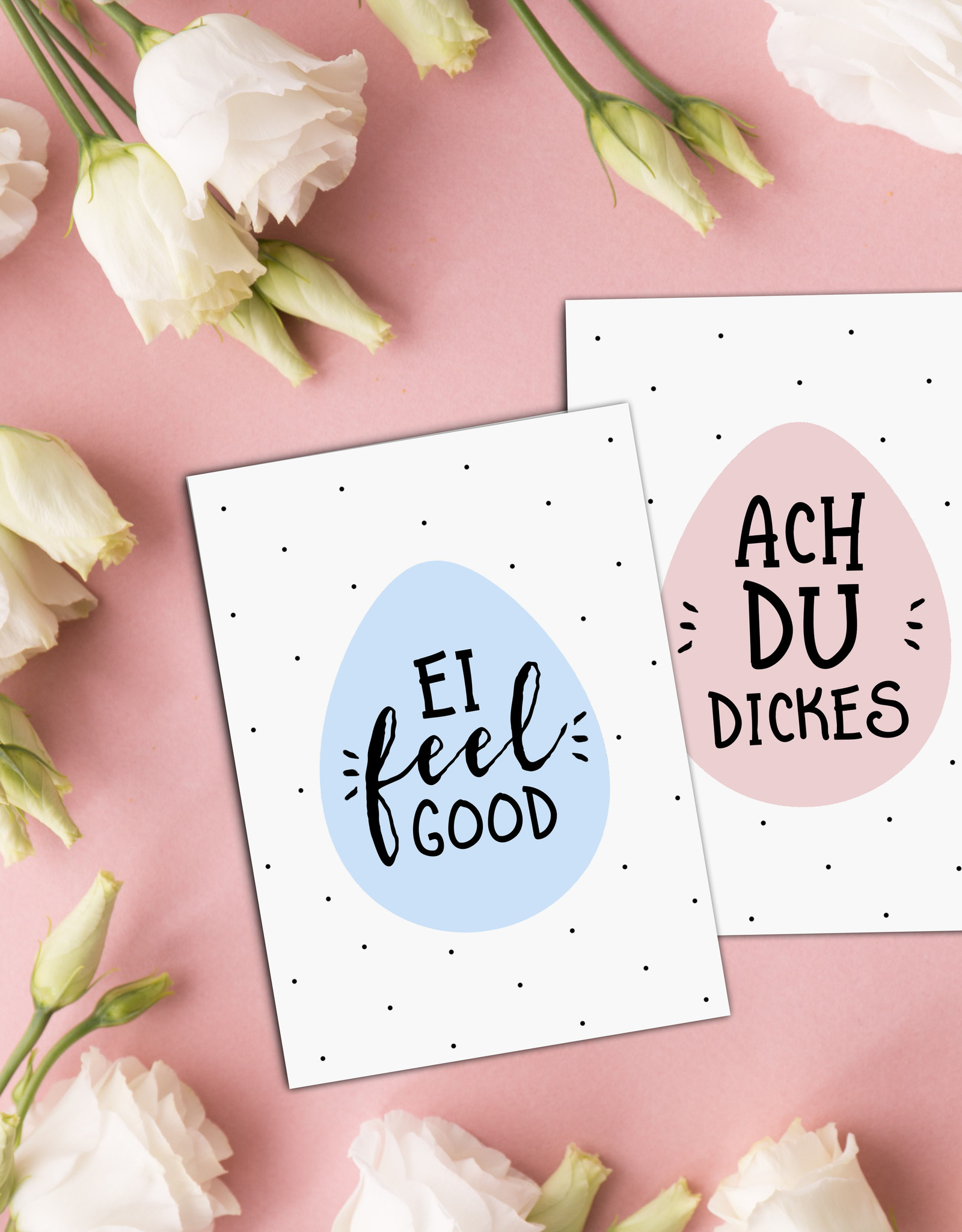 Osterkarten 3er Set Sprüche Karten Ostern Grußkarten Osterkarten Set